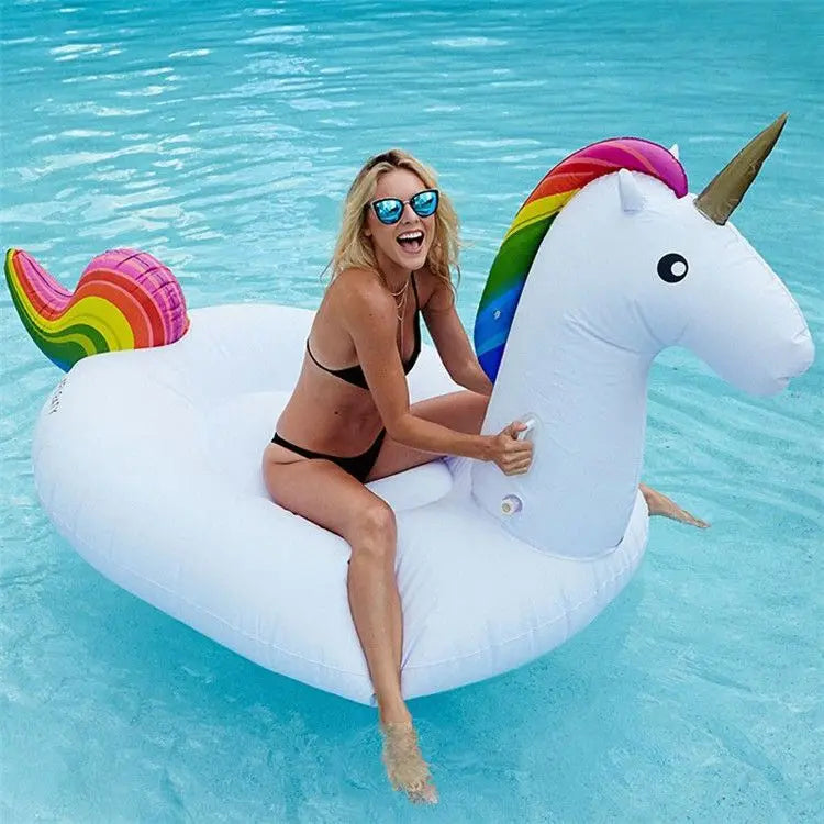Bouée Licorne Gonflable XXL – Grande Taille pour Enfants & Adultes – Fun, Magie & Couleurs pour Piscine et Plage