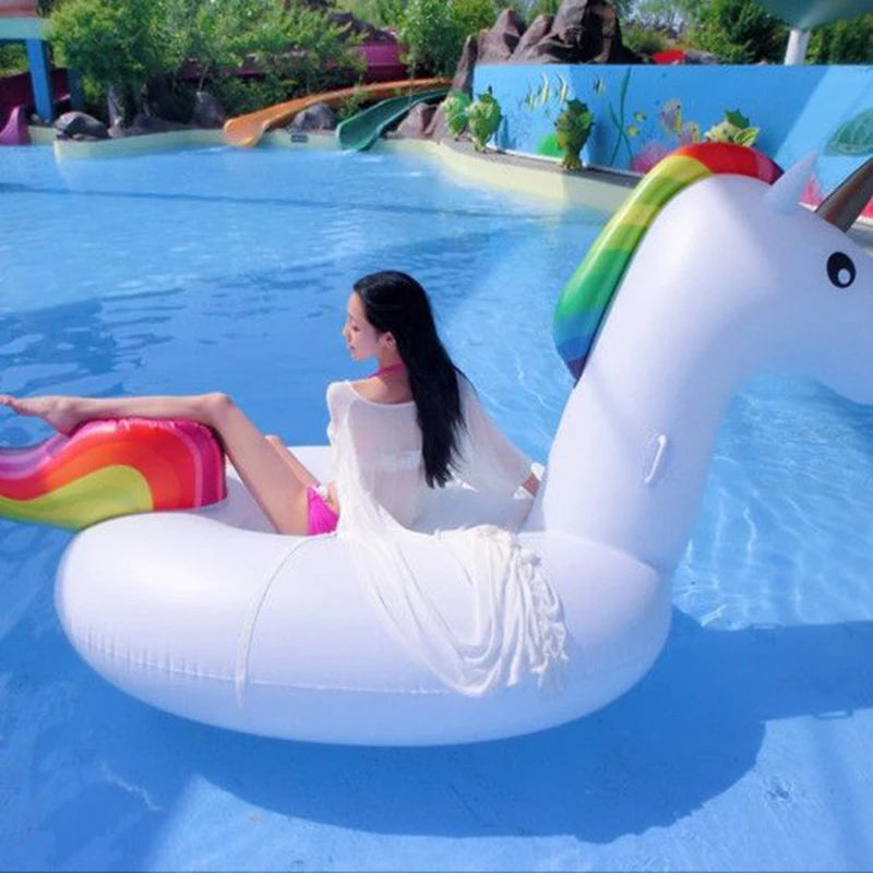 Bouée Licorne Gonflable XXL – Grande Taille pour Enfants & Adultes – Fun, Magie & Couleurs pour Piscine et Plage
