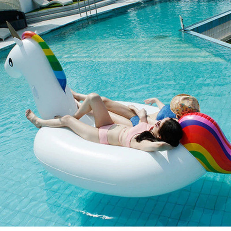 Bouée Licorne Gonflable XXL – Grande Taille pour Enfants & Adultes – Fun, Magie & Couleurs pour Piscine et Plage